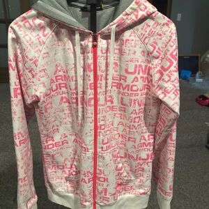 Under Armour Women Graphic Pink and Gray Jacket